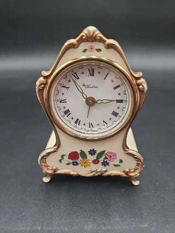 Vintage LADOR Switzerland Footed Alarm Clock Music Box Needs Repair Cover