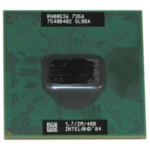 CPU Intel Pentium M 735A Centrino 1.70GHz SL8BA mobile 2MB 1.7/2M/400 processore - Foto 1 di 1