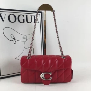 COACH CP150 Red Tabby Shoulder Bag 26 Leather Outlet - Picture 1 of 5