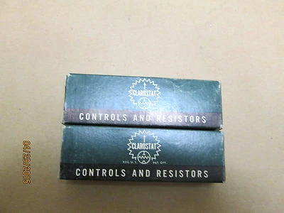 NEW, CLAROSTAT VP50K 25K OHMS RESISTOR, 2 PC'S LOT.  - Image 1 of 2