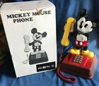 Téléphone vintage bouton-poussoir souris Mickey fonctionnel ATC Pac-Tel avec boîte années 1980