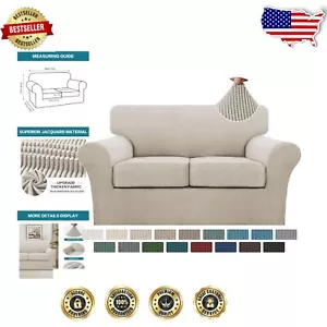 Verwandeln Sie Ihre Couch mit elegantem Jacquard 3-teiligem Schonbezug - einfache Montage - Bild 1 von 9