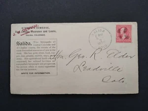 Colorado: Salida 1898 O'Brien & DeWeese Chamber of Commerce Advertising Cover - Picture 1 of 2