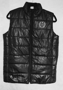 Boy's S Black Puffer Vest Full Zip Because Of Them We Can Lightweight ~ Used - Picture 1 of 7