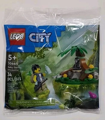 LEGO CITY 30665 BABY GORILLA ENCOUNTER SEALED NEW POLYBAG 34 PIECES MINIFIGURE - Image 1 of 3