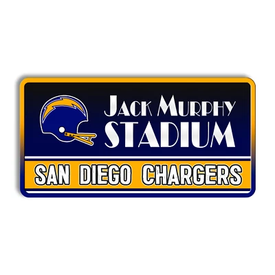 Metal sign San Diego Chargers vintage San Diego Chargers wall art Jack Murphy - Image 1 of 4