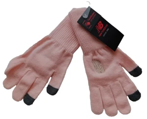 Set ( 2 Paar ) New Balance NB Strickhandschuhe Rosa One Size Neu - Bild 1 von 2