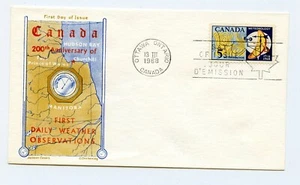 Canada FDC #479 Meteorology Weather Jackson Chickering Cachet 1968 UA 98-2 - Bild 1 von 1