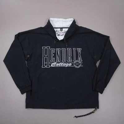 Vintage 90s Gear For Sports Hendrix College Pullover Jacket Mens Small Black - Image 1 of 4