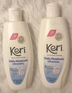 KERI Continuous Daily Moisture Lotion Original Whole Body Therapy 8.5oz Lot of 2 - Picture 1 of 2