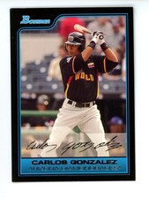 2006 Bowman Draft Picks & Prospects Futures Game Carlos Gonzalez Diamondbacks