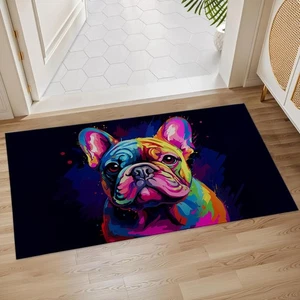 French Bulldog Pop Art Indoor Door Mat, 17x29.5 Inch, Floor Area Rug for Entr... - Foto 1 di 6