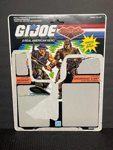 Vintage 1988 Hasbro GI JOE Night Force Muskrat & Spearhead Figur Card Back ARAH - Bild 1 von 10