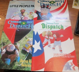 Lot CABBAGE PATCH DISPATCH Magazines w/ Calendars & Xavier Roberts Little People - Picture 1 of 5