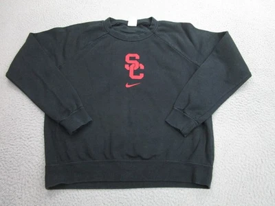 USC Trojans Sweater Womens Medium Black NCAA Football Pullover Crewneck Nike - Image 1 of 4