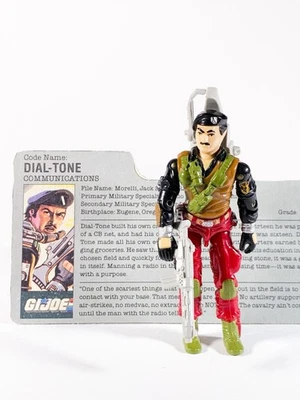 GI JOE COBRA 1986 SPECIAL MISSION BRAZIL DIAL-TONE COMPLETE FILE CARD - Image 1 of 4