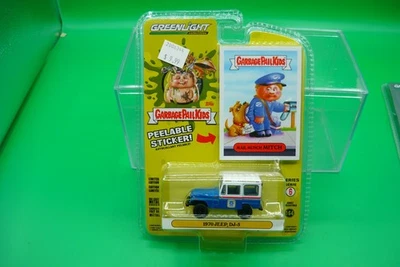 Jeep DJ-5 1970 Mail Munch Mitch 1:64 Diecast Garbage Pail Kids Greenlight Foto 1 de 2