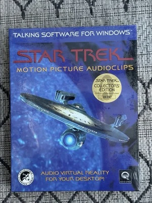Star Trek Motion Picture Audioclips PC CD ROM Desktop NEW SEALED Ships Fast - Image 1 of 3