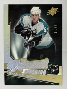 Ryane Clowe 2005-06 SPx Xcitement Rookies Gold #XR-RC #/99 - San Jose Sharks - Picture 1 of 2