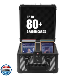 ZINHO Graded Card Case Upgraded Sports Card Storage Box Waterproof Trading Ca - Bild 1 von 5