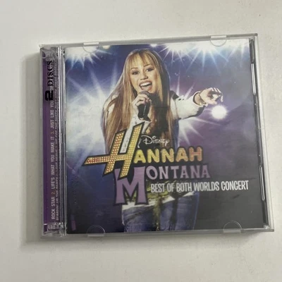 Hannah Montana Miley Cyrus – Best Of Both Worlds Concert (CD, 2008) 2-Disc Album - Image 1 of 4