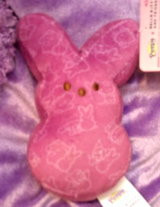 NUEVO CON ETIQUETA Peeps Hello Kitty Mini Bunny 6" Peluche Fresa Perfumado - Imagen 1 de 2