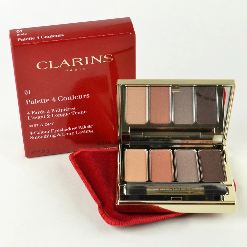Clarins 4 Colour Wet & Dry Eyeshadow Palette 01 NUDE - Size 6.9 g / 0.2 Oz. - Image 1 of 1