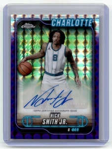 2024-25 Topps Chrome #TCA-NS Nick Smith Jr. Autografi Viola Geometrico - Foto 1 di 2