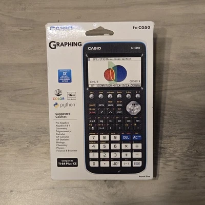 Casio FX-CG50 PRIZM Graphing Calculator –Python, 3D Graph, Color LCD, Exam Ready - Image 1 of 2