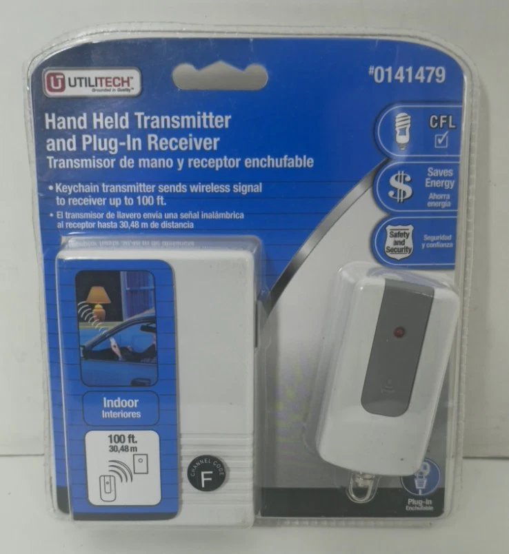 Utilitech Keychain Hand Held Transmitter and Plug-In Receiver #0141479 - Image 1 of 4