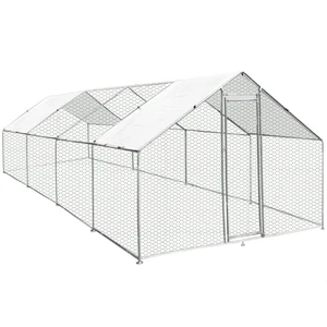 Walk In Chicken Run Cage Coop 4m x 8m x 2m Dog Pen House Kennel - Picture 1 of 9