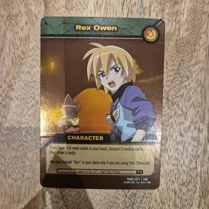 DKDS 071/100 REX OWEN Dinosaur King Rare Gold Foil Character Trading Card 2009 - Bild 1 von 2
