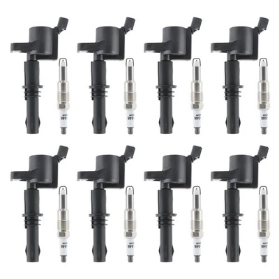 8x Ignition Coil & 8x Iridium & Platinum Spark Plug Kit for Ford F-150 Explorer - Image 1 of 4