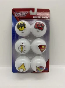 DC Justice League Symbols Pong Ball Set - Set of 6 Different Plastic Balls 2018 - Imagen 1 de 10