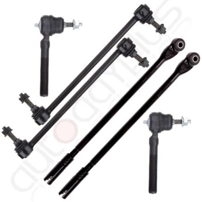 Kit de suspensión delantera 6 piezas barra estabilizadora exterior + barra de amarre interior para 98-04 CHRYSLER LHS Foto 1 de 4