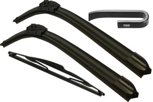 Front & Rear Windscreen Wiper Blades MITSUBISHI Pajero MK3 Sport 1999>2007 - Picture 1 of 5