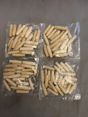 Genuino Pipa de Pelo Hueso Antiguo 4 Tamaños 100 Piezas Pipa de Pelo Gargantilla Cuentas Foto 1 de 3