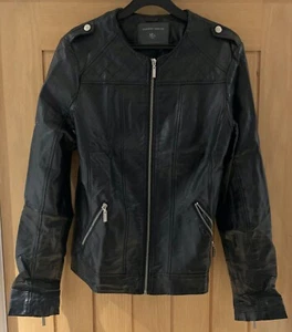 Previously Loved Ladies Dorothy Perkins Fake leather Bomber Jacket, UK Size 12 - Picture 1 of 8