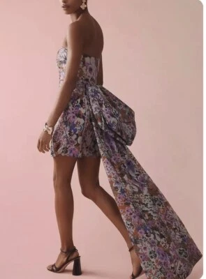 ANTHROPOLOGIE Geisha Designs Strapless Train Mini Dress Size XS  NWT RRP £290 - Image 1 of 4