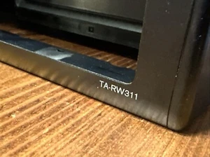 Onkyo TA-RW311 Black Auto Reverse Dual Stereo Tape Deck FACE PLATE Parts!! - Picture 1 of 8