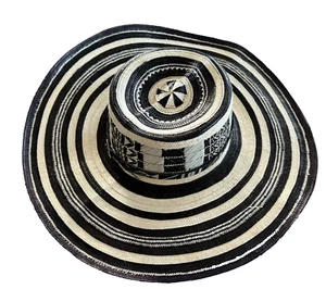 Sombrero Colombiano Sombrero Sinuano Flecha Caña Flecha Vueltiao Hecho por Artesanos - Imagen 1 de 11