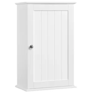 Badzimmerschrank Hängeschrank Wandschrank Badkommode mit 3 Ablagefach Weiß holz - Bild 1 von 12