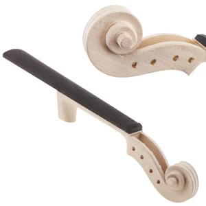 US 4/4 Size Maple Violin Neck Ebony Fingerboard Violin DIY Kit with Hand Carved - Picture 1 of 9