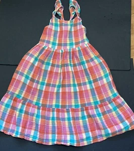 Girl's Tea Collection Dark Raspberry Dress w/White Flowers Size 18-24 m EUC - Picture 1 of 6