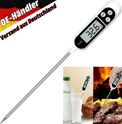 Digital Thermometer Bratenthermometer Fleischthermometer LCD Grill  BBQ  Fleisch - Bild 1 von 4