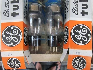2 NOS GE 5Z3 Gleichrichterröhren, Brandneu Vintage USA, Ex Qualität/Performance - Bild 1 von 1
