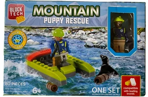 NUEVO Block Tech Mountain Puppy Rescue 80 Piezas Set Compatible Perro Cachorro - Imagen 1 de 8