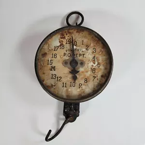 Vintage Old Triner Scale & Mfg. Co 20-lb Post Office Hanging Scale Country Store - Picture 1 of 7