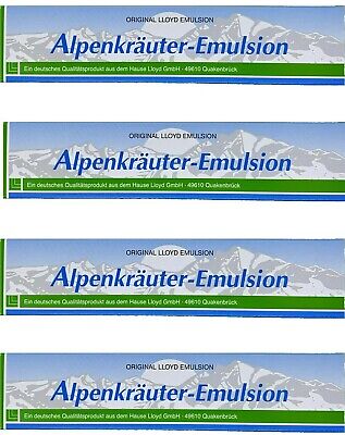 4 X Alpenkräuter-Emulsion Wohltat Für Alle Menschen 200ml Tube +1 Tubenquetscher • 16.90€