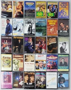 Lot of 30 COUNTRY MUSIC Cassette Tapes - Excact Albums Pictured - Picture 1 of 12